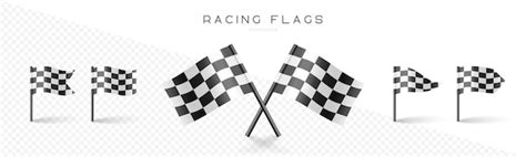 Checkered Rennflaggen Realistische Finish Flaggen F R Auto Rennsport