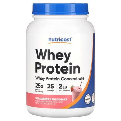 Nutricost Whey Protein Concentrate Strawberry Milkshake 2 Lb 907 G 2 Lb Kroger