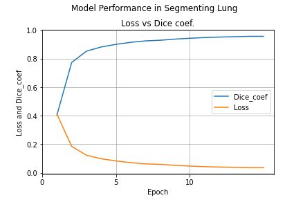 (a) Visual representation of the segmented lung mask with Area and ...