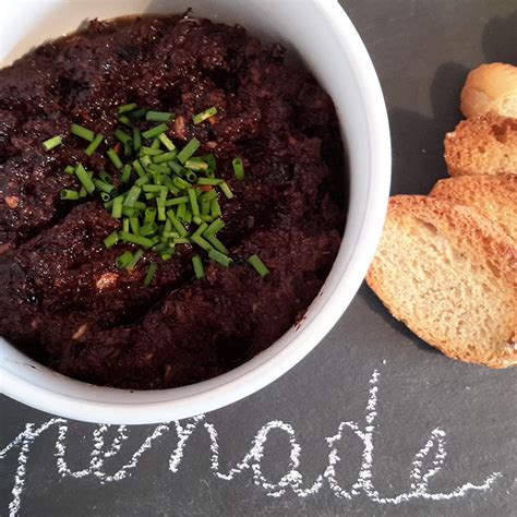 Recette Tapenade Noire Facile Rapide