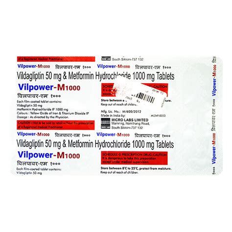 VILPOWER M 1000mg Tablet 10 S Price Uses Side Effects Netmeds