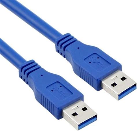 Generic Usb 2 0 Male To Male Cable 0 5 Meter Length Blue Usbmblue Buy Best Price In Uae