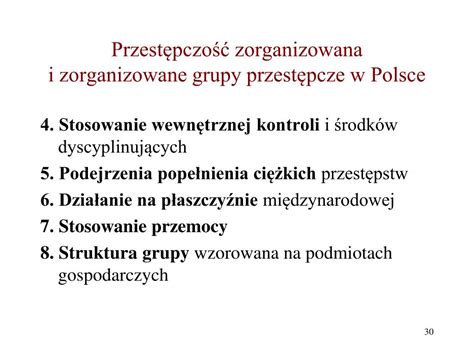 Ppt Przest Pczo Zorganizowana Powerpoint Presentation Free