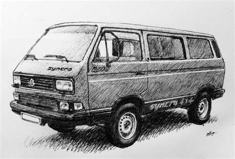 My Drawing Of A T3 Transportervanagon Syncro 4x4 Volkswagen