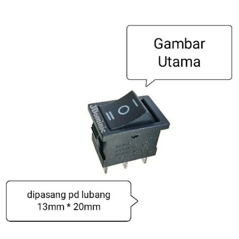 Jual On Off Saklar Kecil Kcd Listrik Switch Rocker Tombol Port Small