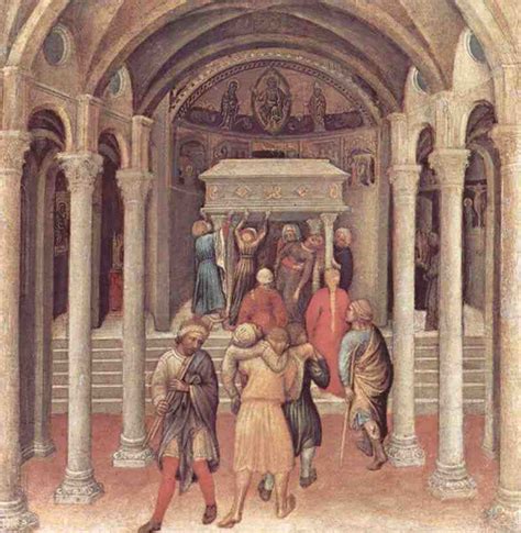 Quaratesi Polyptych Five Predella Panels With Scenes From The Life Of