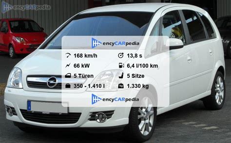 Opel Meriva Technische Daten Leistung Karosserie