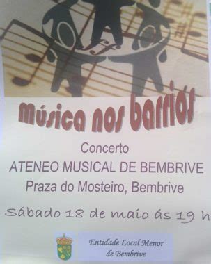 Música nos barrios Mosteiro Ateneo Musical de Bembrive Web Oficial