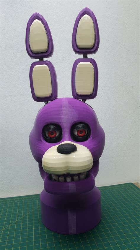 Stl File Fnaf Bonnie Animatronic Head 🤖 ・3d Printer Design To Download・cults