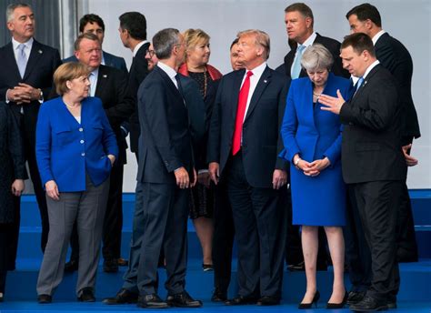 Nato Summit Live Updates Trump Pushes Allies To Increase Spending The New York Times