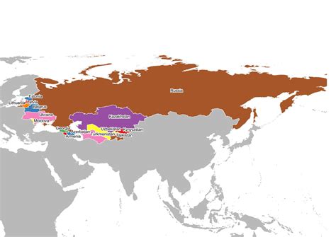 Soviet Union Map During Cold War