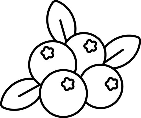 Cranberry Clipart Black And White