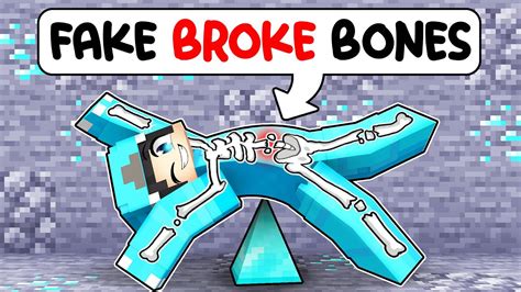 Omz Faked Broke Every Bone In Minecraft Parody Story Roxy And Lily