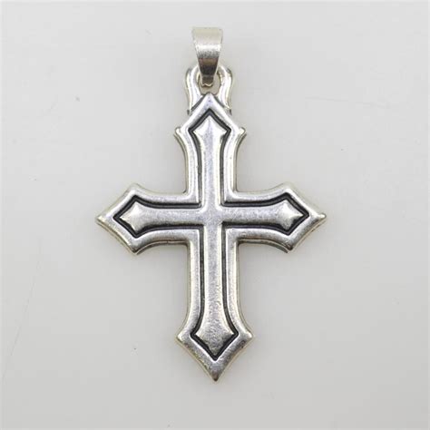 James Avery Silver Cross Charm Property Room