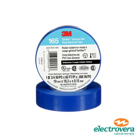 Electrovera Cinta Temflex Azul Mm M M