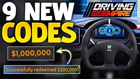 New Driving Empire Codes In January Codes For Roblox Driving