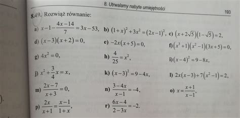 Rozwiąż równanie zadanie w załączniku Brainly pl