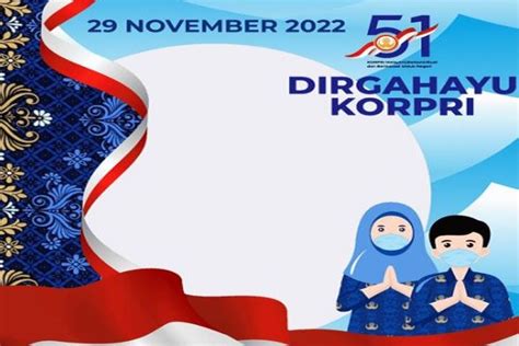 35 Link Twibbon HUT KORPRI 29 November 2022 Bingkai Foto Gratis Cocok