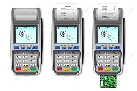 Realistic Payment Machine Set With Cards And Receipts Vector Cash