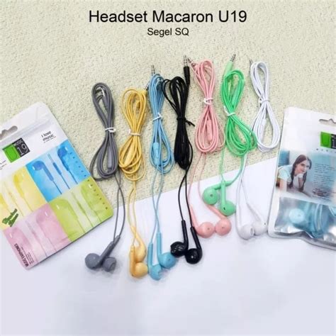 Jual Headset Handsfree U Macaron Macaron Mate Color Hifi Extra