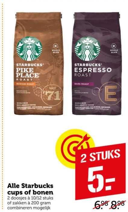 Starbucks Koffiebonen Koffiecups Folder Aanbieding Bij Coop Details