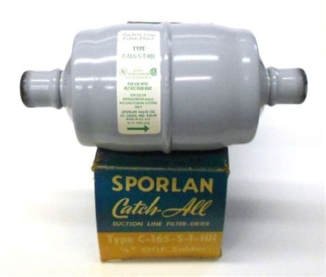 SPORLAN CATCH ALL SUCTION LINE FILTER DRIER TYPE C 165 S T HH 5 8 ODF