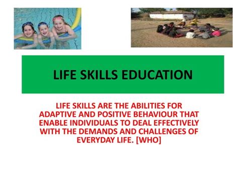 Life Skills Education Ppt