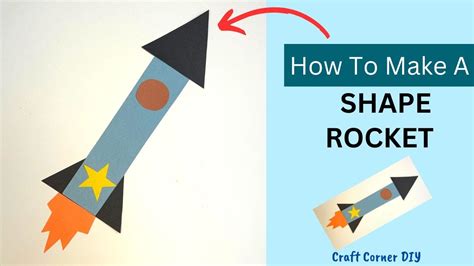 Easy Shape Rocket Craft For Kids Youtube