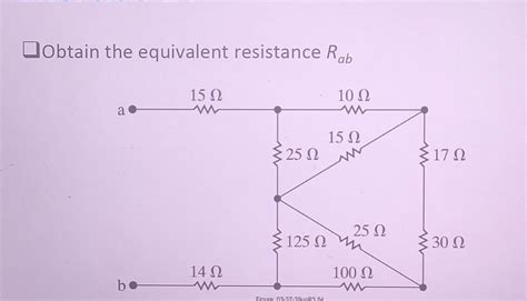 Solved obtain the equivalent resistance Rab 15 2 10 Ω a a Chegg