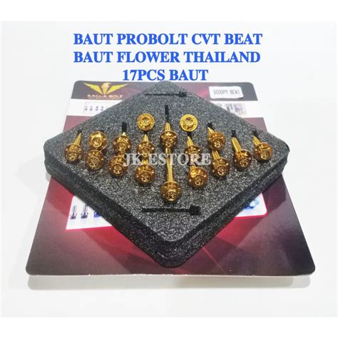 Jual Baut Probolt Cvt Flower Baut Blok Mesin Honda Beat Dan Scoopy Full