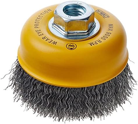 DEWALT Wire Cup Brush Crimped Carbon Steel 4 Inch X 5 8 Inch 11 HP