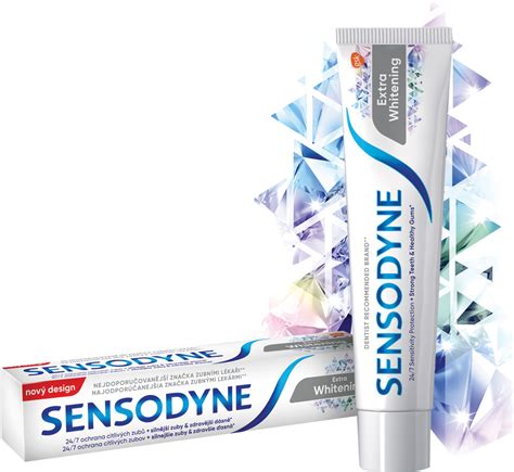 Sensodyne zubná pasta s fluoridom Extra Whitening 75 ml Teta drogérie