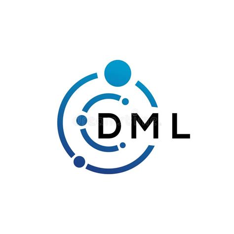 Dml Letter Logo Design On White Background Dml Creative Initials