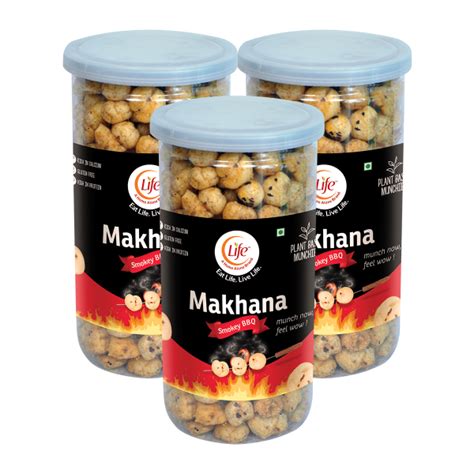 Life Makhana Bbq Foxnuts Lotus Seeds Phool Makhana Roasted Fox