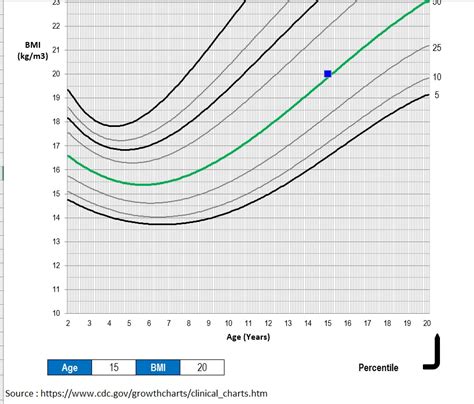 BMI Chart for Teens and Children » ExcelTemplate.net