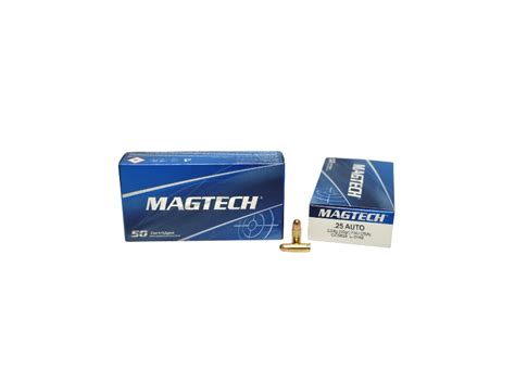 Magtech 25 ACP 50 Grain Full Metal Jacket 50 Rounds Box