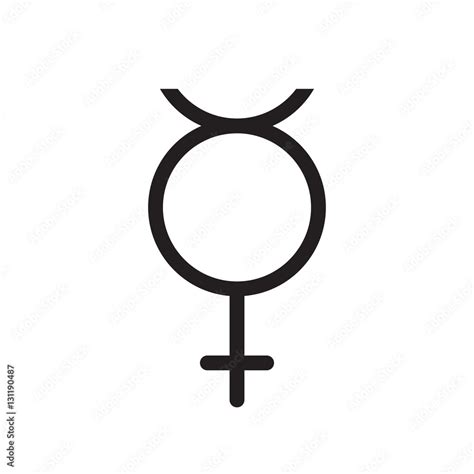 Non Binary Transgender Symbol Line Icon Outline Vector Logo