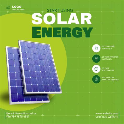 Solar Energy Ad Template Postermywall