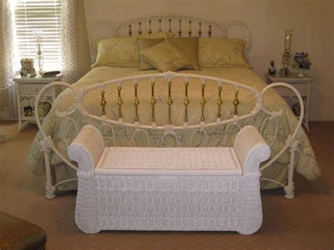 white bedroom furniture with wicker baskets | White wicker bedroom ...