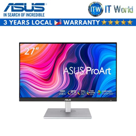 Asus Proart Display Pa278cv 27 Wqhd2560x1440 75hz Ips 5ms