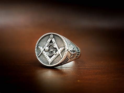 Silver Masonic Rings Freemason Ring Master Mason Rings Mens Etsy