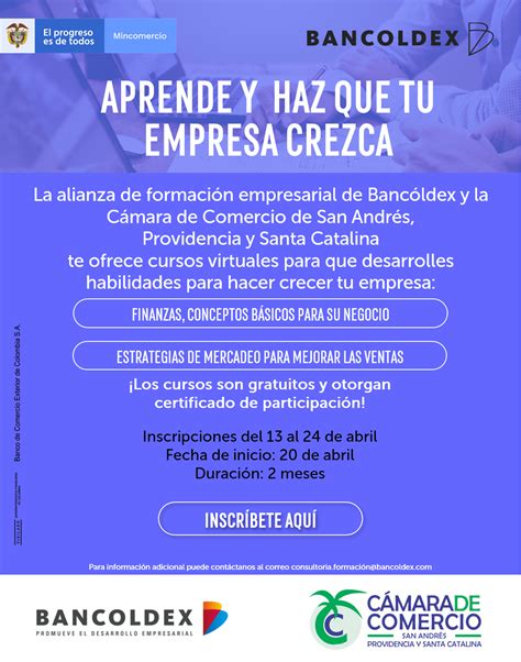 Aprende Y Haz Que Tu Empresa Crezca C Mara De Comercio De San Andr S