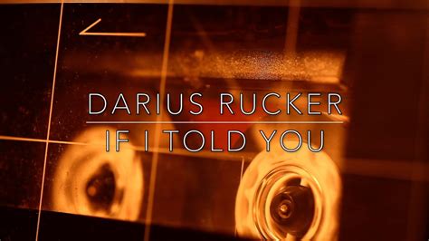 Darius Rucker If I Told You Official Audio Youtube