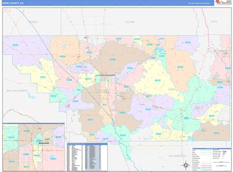 Exploring The Kern County California Map In 2023 - World Map Colored ...