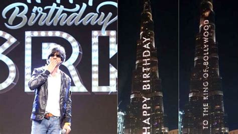 Burj Khalifa Lights Up With Special Birthday Wish For Shah Rukh Khan