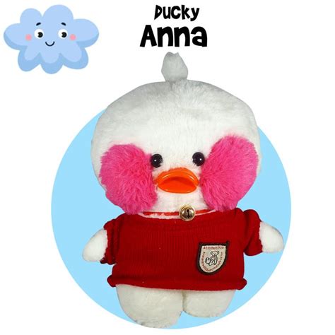 Ducky Anna Paper Duck Lalafanfan Eend Pluche Knuffel Cm