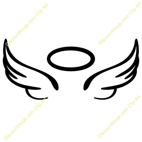 Angel Wings with halo clipart | Clipart Panda - Free Clipart Images