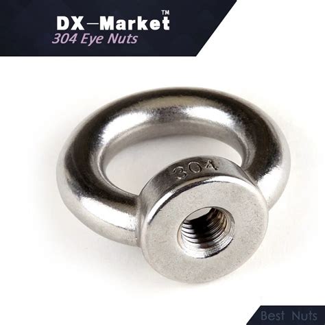 M5 20pcs Metric Thread Ring Nut Sus304 Stainless Steel Lifting