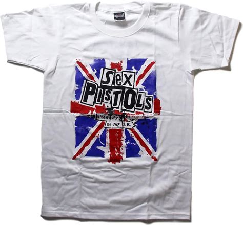 Amazon against ロックTシャツ SEX PISTOLS セックス ピストルズ UK ユニオンジャック XLサイズ ホワイト Tシャツカットソー 通販