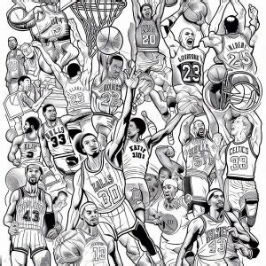 NBA Coloring Page : Coloring for Kids – Smart, Creative, and Fun